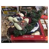 Snowman decorator / chip & dip set