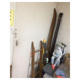 Wood bunk bed ladder / Folding dry rack