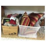 Table linens / cloths / throw pillows in TOTE