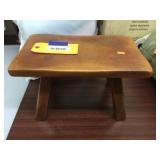 Wood stool by Cushman