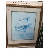 Framed duck print 24"x28"