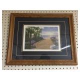 Framed & Matted decorator picture 20"x16"