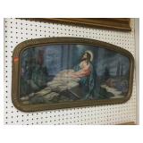 Framed religious print 32"x17"