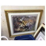 Framed & Matted decorator picture 40"x34"