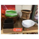 2 flats assorted planters