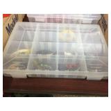 Plano organizer with assorted lures