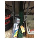 Wire fencing / plastic sheeting