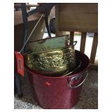 Brass planter / decorator pails