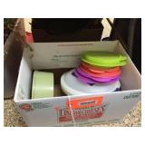 Box of assorted Tupperware