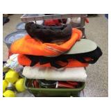 Hand warmers / hunting gear in tray