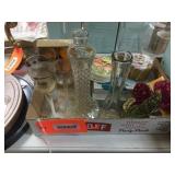 Vases / candle holders / assorted candles