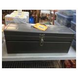 Metal tool box / assorted wax / scotch brite pads
