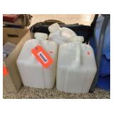 3 plastic jugs (2.5 gallon)