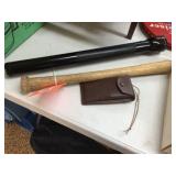 Maglite flashlight / club / compass in leather