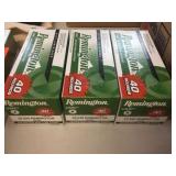 3 Boxes of Remington 22-250 jacketed hollow point