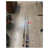 3 fishing poles