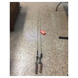 2 fishing poles