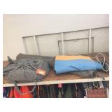 Tent in canvas bag, extra canvas