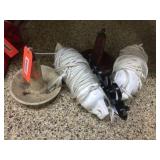 2 Boat anchors, 2 bumpers, asst