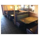 Row of booths 60" wide