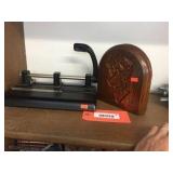 3 hole punch & bookends