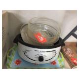 Platter, Nesco roaster & assorted