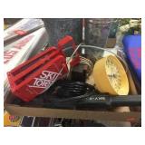 Bike lock, clock, thermometer, asst