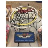 Miller Lite Harley Davidson neon light
