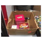 Asst slinkys, shooter marbles