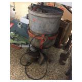 Small 5 gallon cement mixer& tools