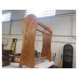 Wood blanket stand