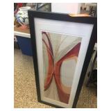Framed abstract art 18.5x42.5