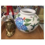 Pair of bookends, jardinaire