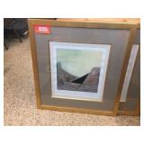 Framed, matted, signed & numbered abstract art