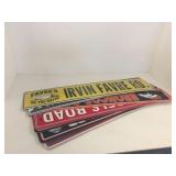 Asst sports signs - plastic & metal