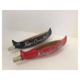2 Leinenkugels canoe tap handles