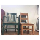 3 Asst wood chairs