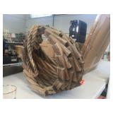 Wood hanging planter