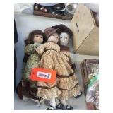 3 Porcelain dolls