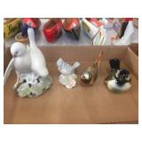 Goebel bird, Royal Copenhagen bird, 2 other birds