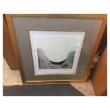 Framed, matted, signed & numbered abstract art