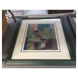 Signed abstract art 26x27.5