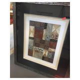 Signed numbered abstract art 20x23