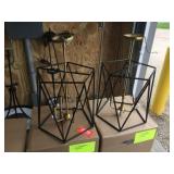 Pair of hanging light fixtures 15"x16"x24"