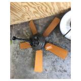 5 blade ceiling fan with upper lighting