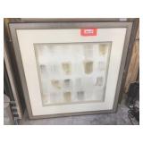 2 framed artwork 35"x35" - frames have some nics