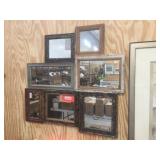 Framed collage mirror 38"x36"