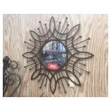 Decorative metal mirror