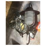 1 hanging light fixture - BROKEN BALL