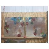 2 canvas artwork 30"x30"